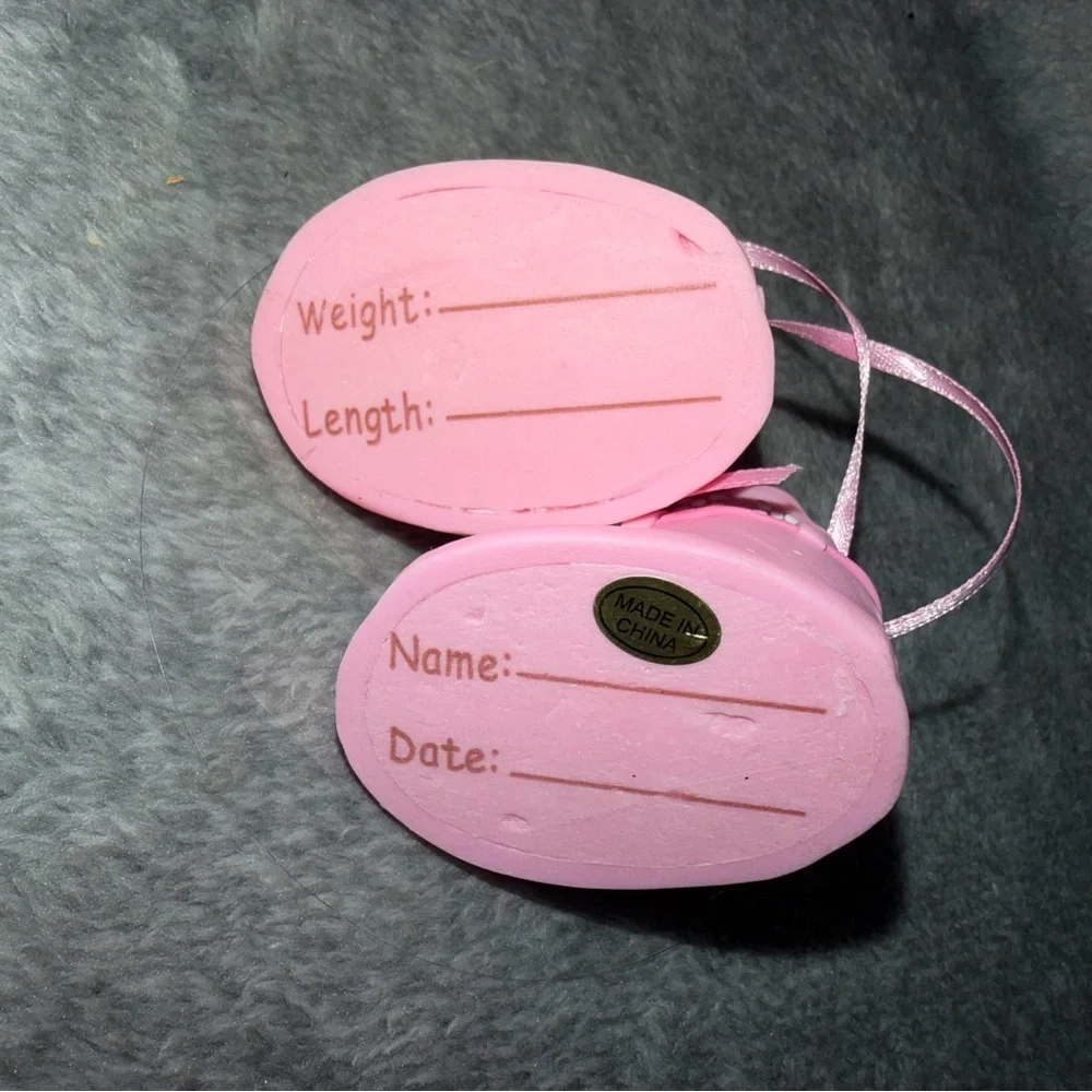 DecoPac Pink Booties Shoes Decoset Gender Reveal Girl Shower Party Cake Topper